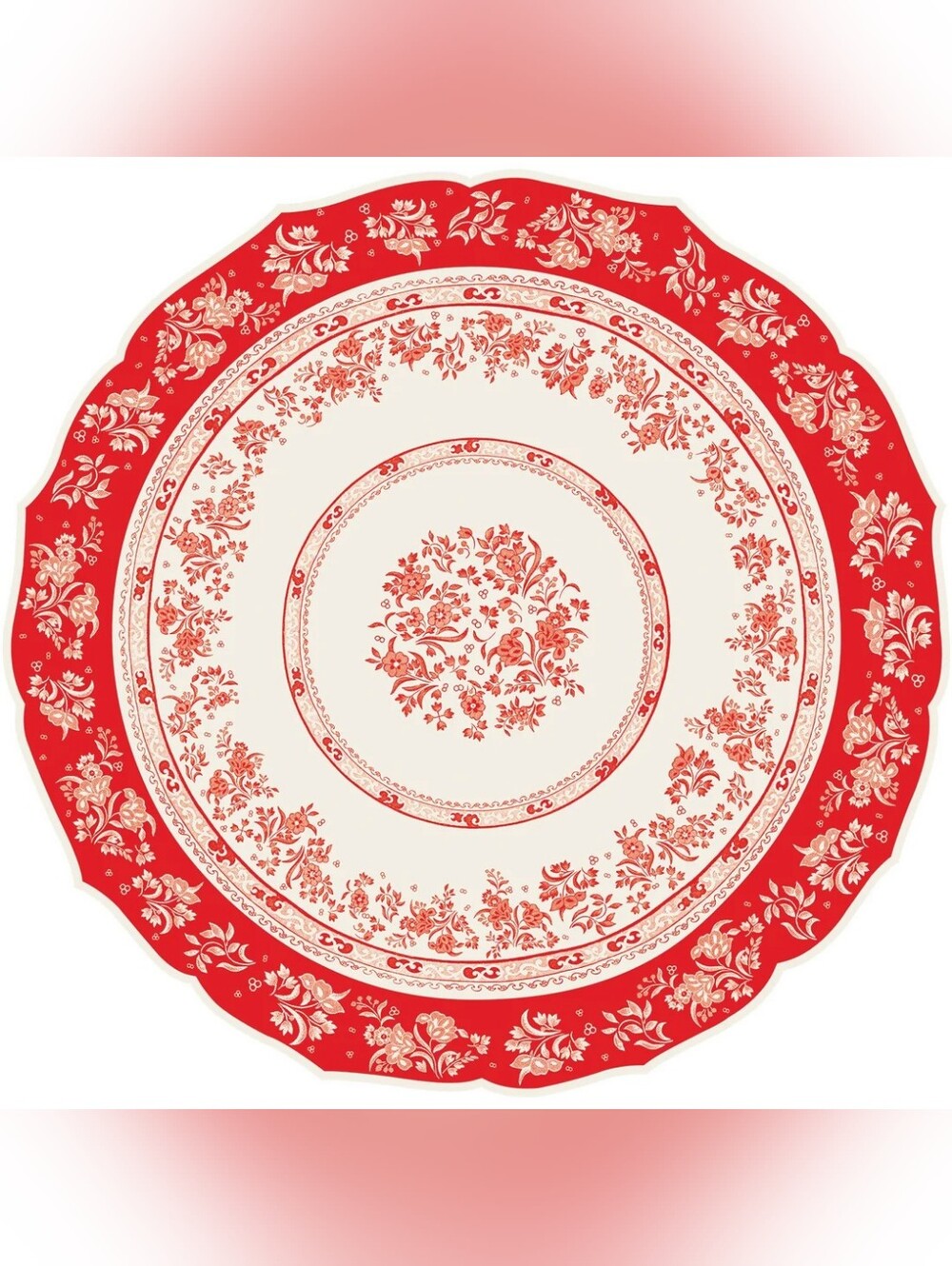 "Red Regal" Burleigh Die-cut Paper Placemats Hester & Cook